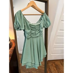 Elegant Green Mini Dress